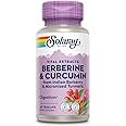Solaray Berberine & Curcumin Root Extracts | Healthy Digestive & Cardiovascular & Function Support | Lab Verified, 60-Day Guarantee - 60 Servings, 60 VegCaps