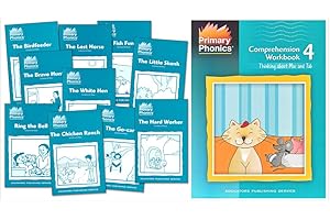 Primary Phonics Skills Set 4: sh, ch, th, wh, -ng, -nk, -le, ar, or, er, ir, ur (2 Books) - Primary Phonics 4 Set of 10 Story
