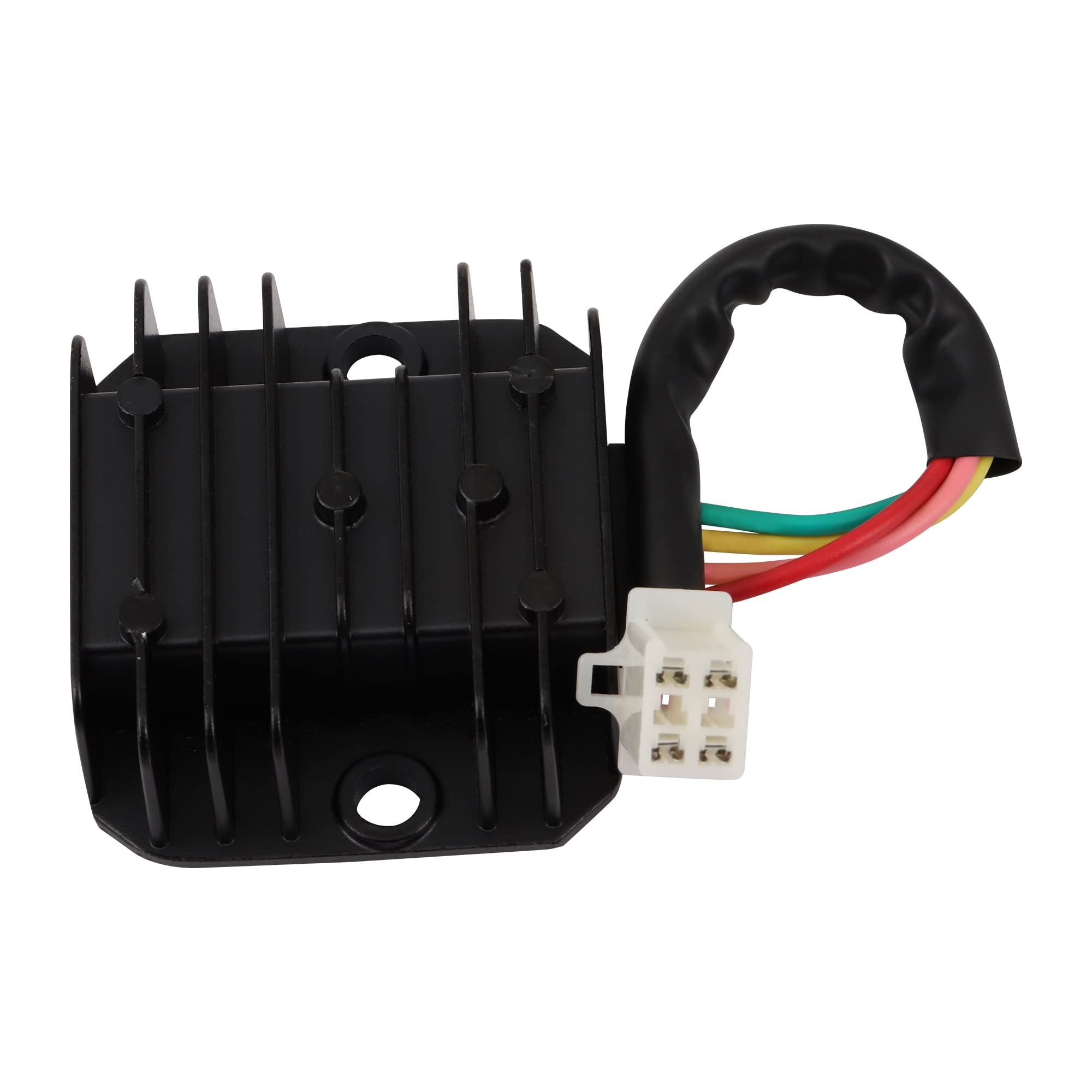 GOOFIT 4 Wire 12V Voltage Regulator Replacement for CG Go Kart Moped and Scooter 125cc 200cc 250cc and GY6 50cc 60cc 80cc 125cc 150cc ATV Dirt Bike