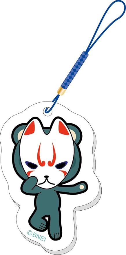 Amazon 太鼓の達人 お面小僧 きつね キーホルダー アニメ 萌えグッズ 通販
