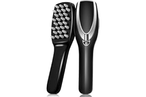 AIBOKEE Scalp Massager Hair Growth,Electric Scalp Massager for Hair Growth and Stress Relaxation,Hair Massager Scalp for Men & Women,Hair Massage Brush Stress Relax Fatigue Relief-Black