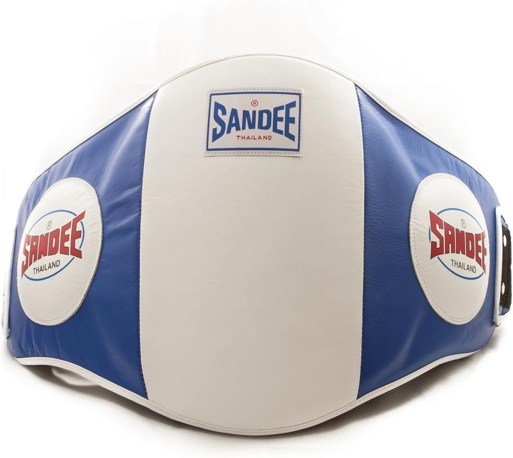 Sandee Muay Thai Belly Pad - Blue/White