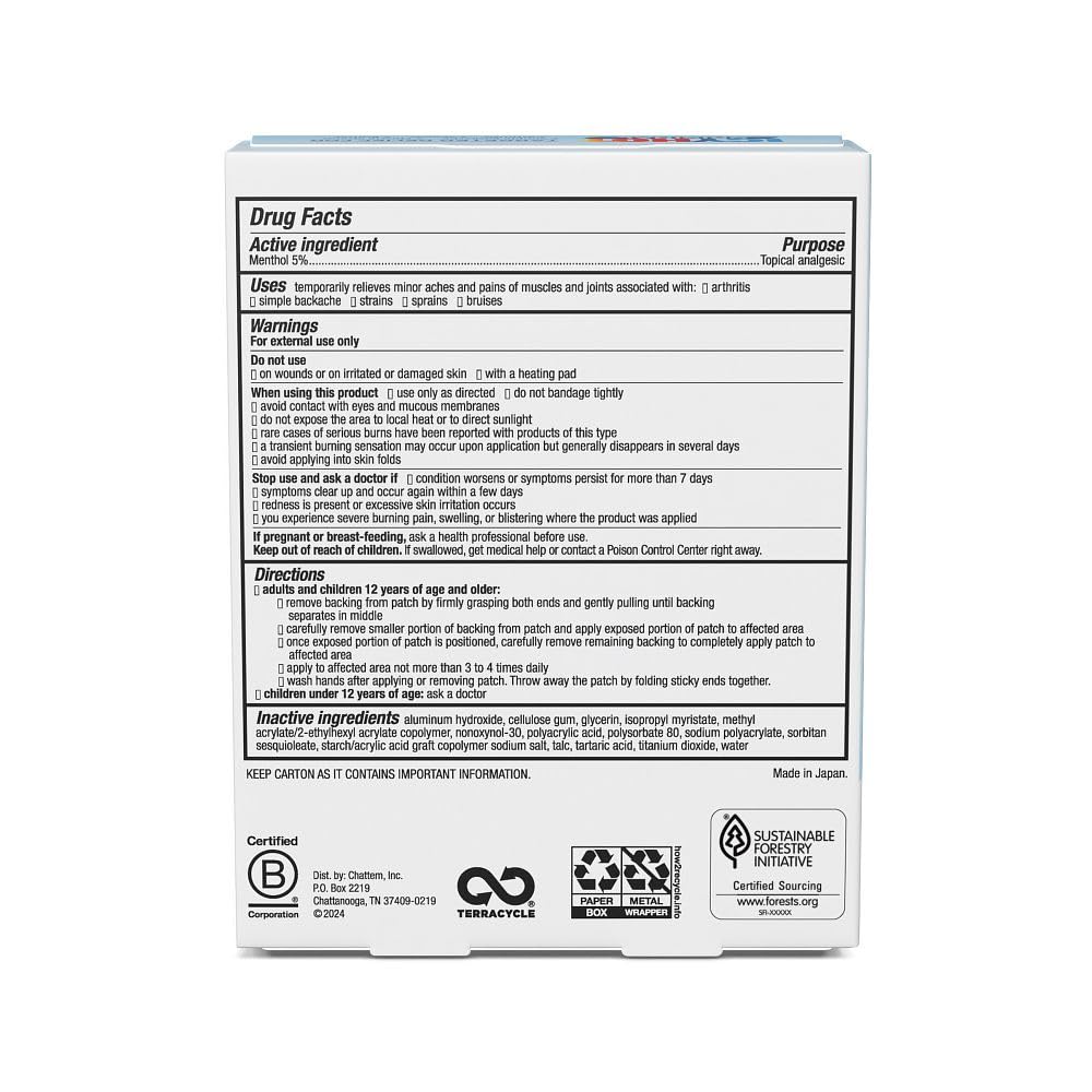 Icy Hot Original XL Pain Relief Patch (3 Count) for Back and Large Areas