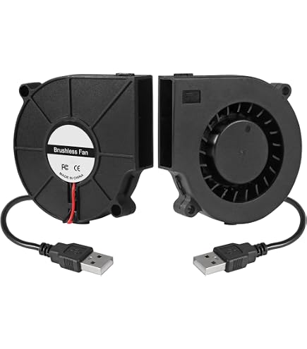 7530 12V Blower Fan GDSTIME 75mm Blower Fan 2PIN, 75mm X 15mm Cooling ...