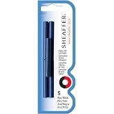 Sheaffer Skrip Fountain Pen Classic Ink Cartridge - Blue/Black (five per card)