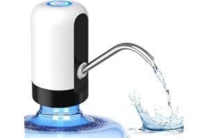 5 Gallon Water Dispenser Pump Rechargeable, Water Dispenser for 5 Gallon Bottle Bottom Loading, Portable USB Charging Automat