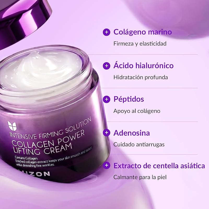[Mizon] Collagen Power Lifting Cream (75ml) Hidratante Intensivo com 75% de Extrato de Colágeno Marinho, Cosmético Coreano (Collagen Power Lifting Cream)