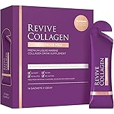 Revive Collagen Menopause Max — Hydrolyzed Marine Collagen Drink for Women, 10,000MG, Lutein, Reishi Mushroom, Vitamin B6, B12, C & D, for Skin & Eye Health, Pineapple & Coconut Flavour — 14 Sachets