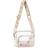 SENDEFN Clear Purse for Women, Clear Bag Stadium Approved with Front Pocket for Concerts, Sports, Festivals