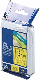 Brother TZe-631 Labelling Tape 12 mm x 8 m Black on Yellow Laminated