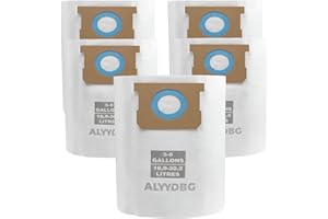 ALYYDBG for Shop Vac Bags 5-8 Gallon, Type E 90661 9066133, Type H 90671 9067133; VF2004, VHBS VDBS Disposable Vacuum Collect