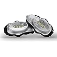 Knuckle Lights 2-Pc Flashlights for Runners and Walkers - Dog Walking Flashlight - Grab and Go Lightweight Night Running Light (Silver)