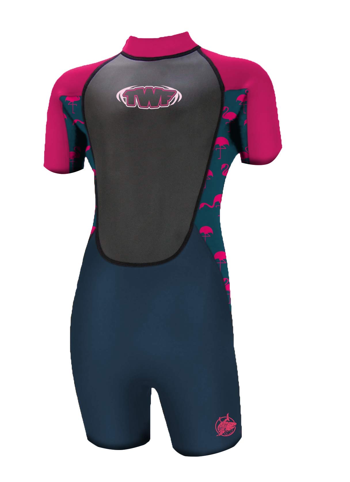 TWF Unisex-Youth XT3 Short Wetsuit, Flamingos, K11