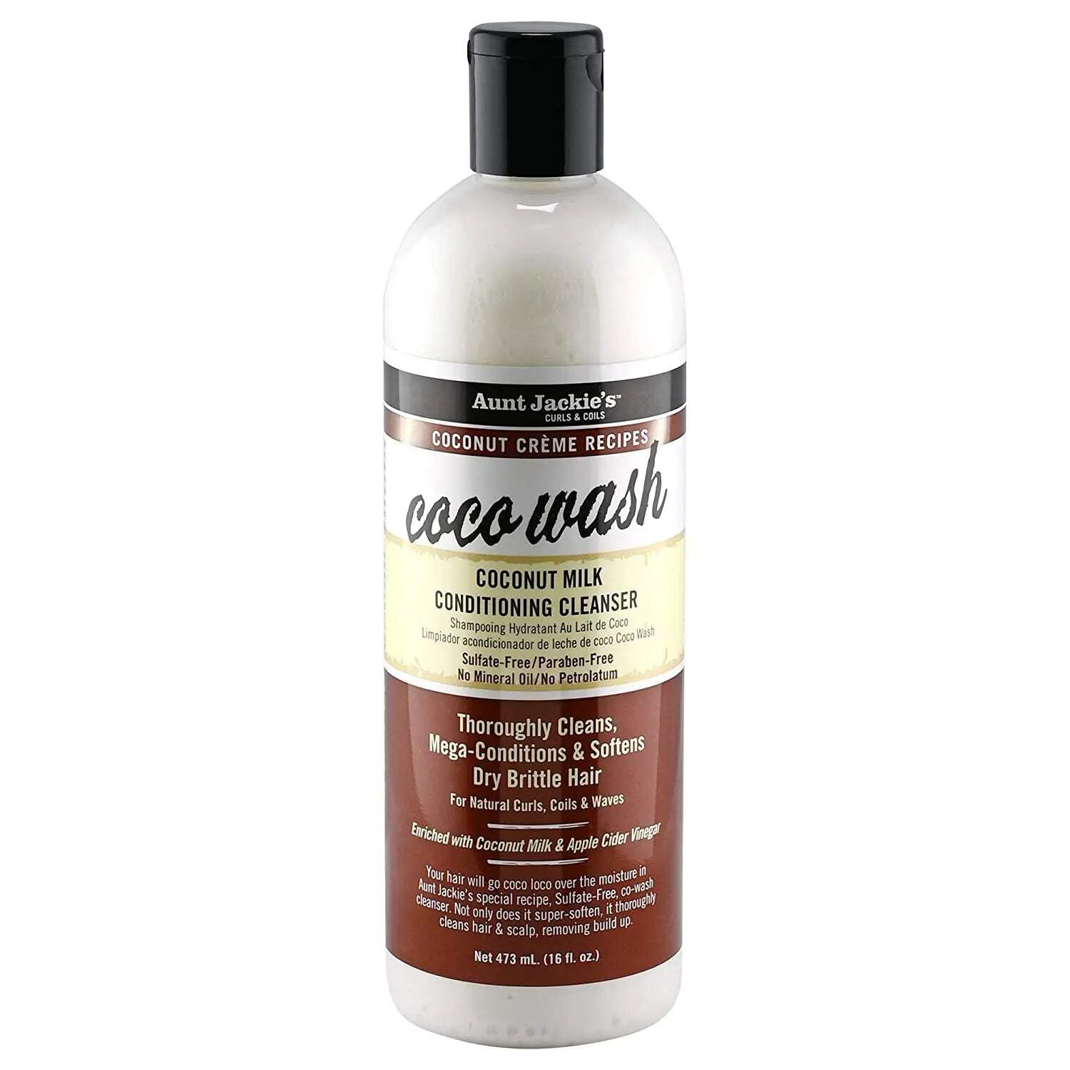 Aunt Jackie's Coco Wash Coconut Milk Conditioning Cleanser 355ml