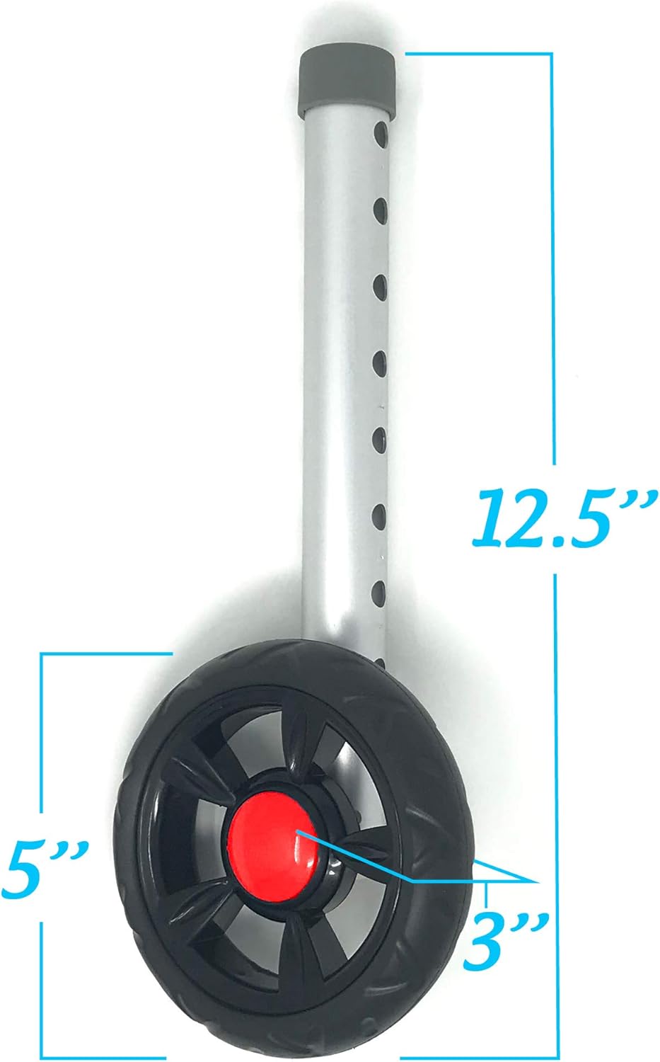 TREADZ/Sport Edition: Universal Walker Wheel Kit with Free Flexfit Skis (Rockin Red): Health & Personal Care