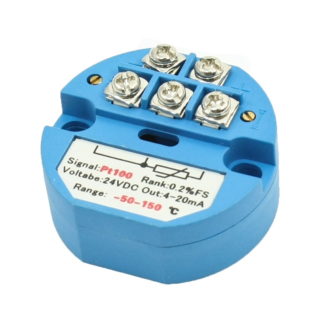sourcingmap 24V DC 4-20mA -50C to 150C PT100 Temperature Sensor Transmitter