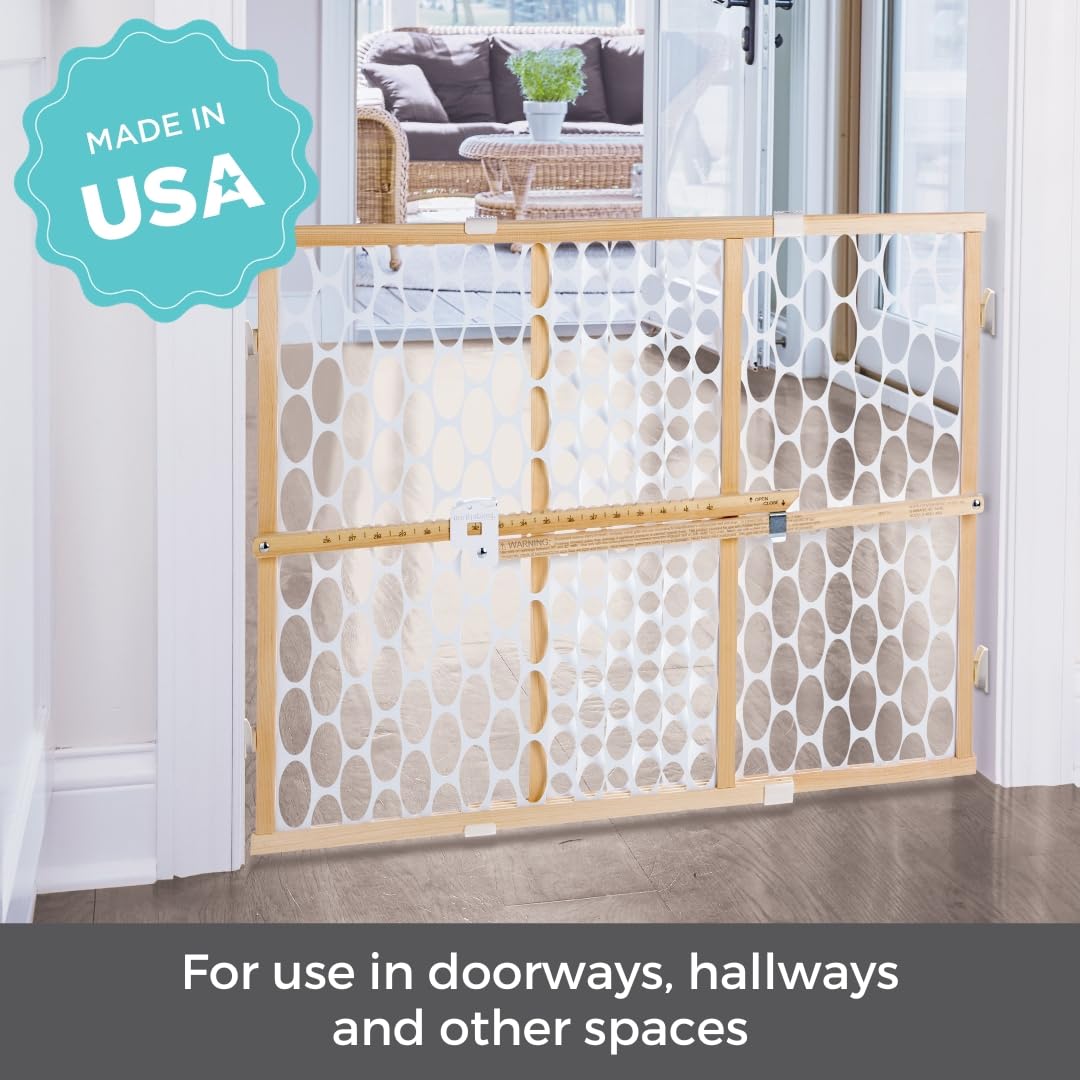 Mua Toddleroo by North States - Quick-Fit Oval Mesh Wooden Baby Gate ...
