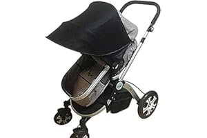 MAYIWO Baby Stroller Sunshade Car Seat Sun Shade Cover Awning UPF50+ Anti-UV Waterproof Windproof Umbrella Canopy Universal Bassinet Playpen Crib Stroller Visiblity Air Permeability Design