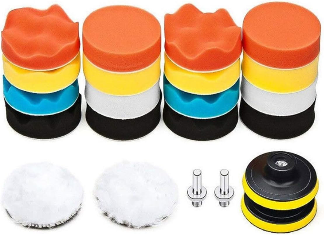 Amazon Co Jp ポリッシャー用 バフ 22点 セット 80mm 円柱型ネジm10 研磨 洗車 ポリッシャー用スポンジ 電動ドリル用バフ ポリッシャースポンジセット ワックスがけ コンパウンド作業 お風呂掃除 車 バイク