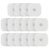1byone TENS Replacement Electrode Pads - Reusable, Self-Adhering, 4cm x 4cm, 16pcs