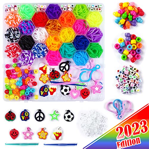 Motiveplay 1000+ Loom Rubber Bands for Bracelet Colorful Jewelry Making  Kit for Kids, Arts Crafts, Craft K