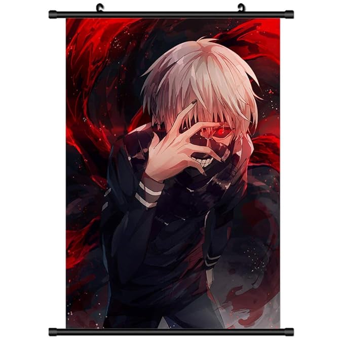 ALTcompluser Wallscroll Wandbanner für Tokyo Ghoul Dekorative Rollbild Wandbild Stoff Poster Anime(XL #2)