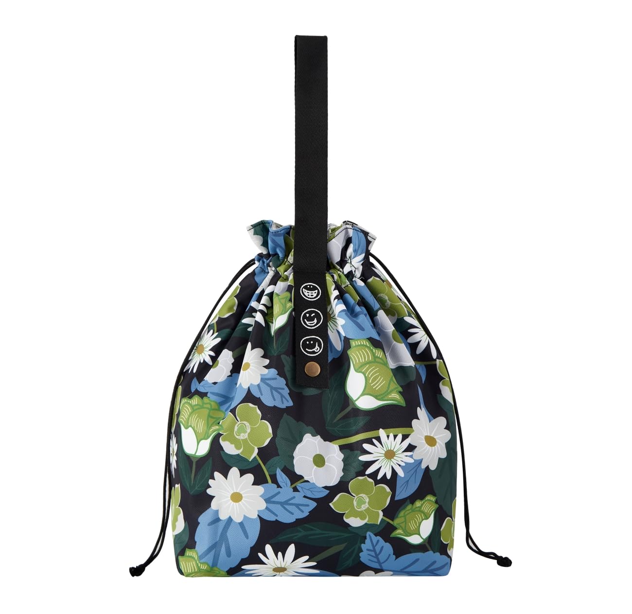 Reusable Lunch Bag 6L- Drawstring Bag for Adults and Kids with Foldable Construction - Lunch Tote for Work, School, or Picnics… (S, Daisy)