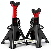 YATOINTO Jack Stands 3 Ton (6,600 LBs) with Double Pin Locking, Car Jack Stand 11.22"-16.54" Adjustable with Rubber Pads, Jac