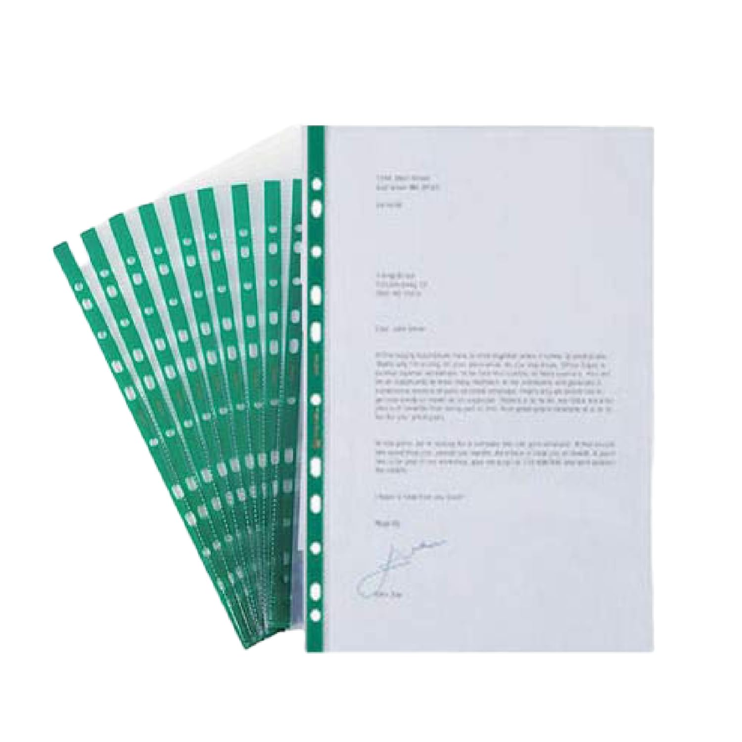 2 UR DOOR Heavy Duty A4 Punched Pockets - Durable Clear Sleeves, 90 Micron Poly Pockets, Acid-Free folders, Wallets, Ring Binders - Reinforced Filing Portfolio - Ideal for Documents, Pack of 100