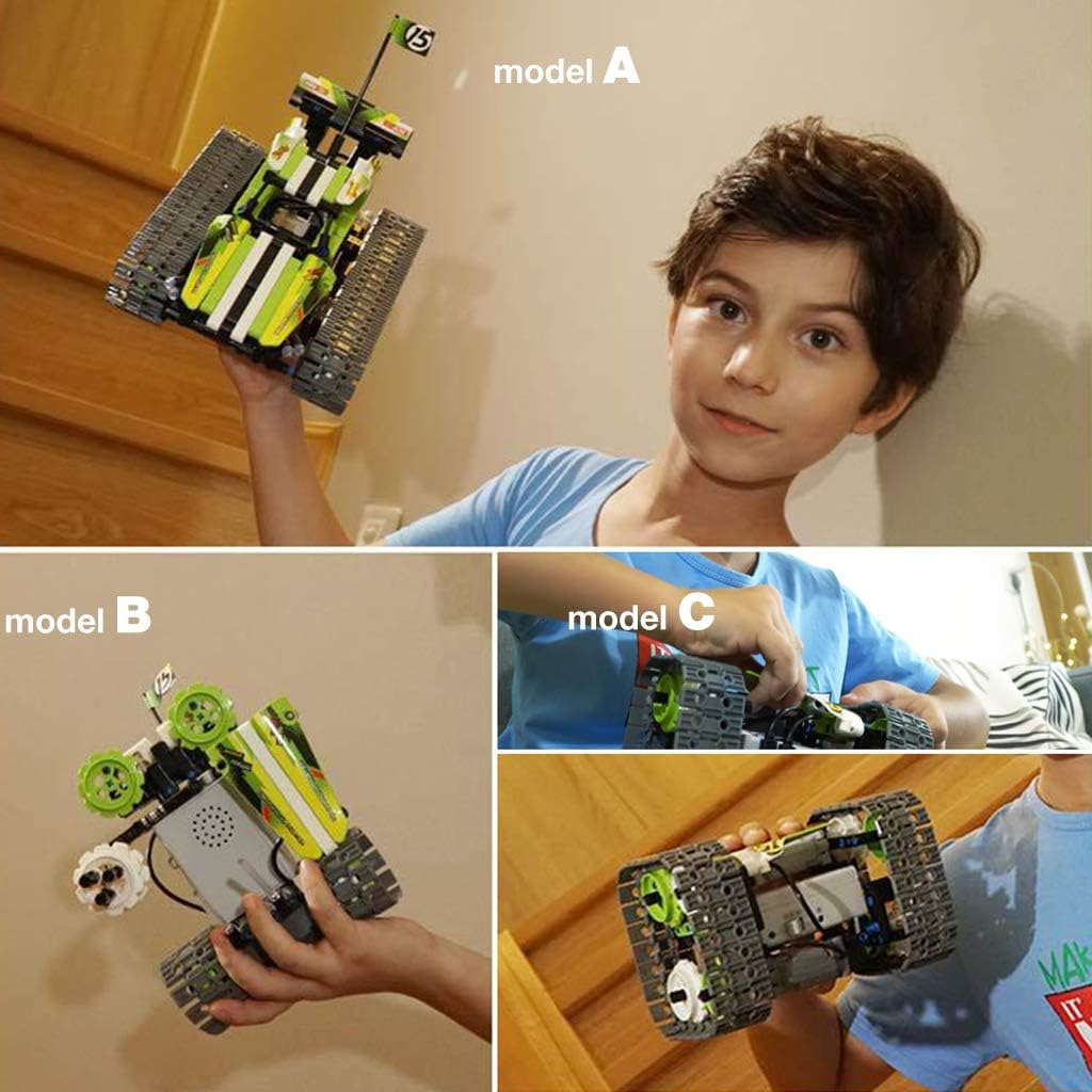 Remote Control Car for Boys RC Tracked Racer Building