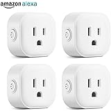 Greendot WiFi Smart Plug Mini, Smart Home Power Control Socket, Remote Control Your Household Equipment from Everywhere, No Hub Required, Works with Amazon Alexa and other assitants (4 Packs)
