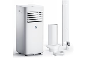 GINOST Portable Air Conditioners, 10000 BTU Portable AC for Room up to 450 Sq. Ft., 3-in-1 AC Unit, Dehumidifier & Fan with Digital Display, Remote Control, Window Installation Kit, 24H Timer, Sleep Mode