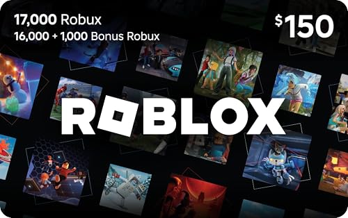 Amazon Robux Card Roblox Digital Gift Card - 17,000 Robux [Includes Exclusive Virtual ...