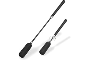 Jiskan Retractable Golf Swing Trainer Stick Pro Swing Training Aid Extend 17-26 Inches Practice Golf Accessories for Men and Women Unique Golf Gifts