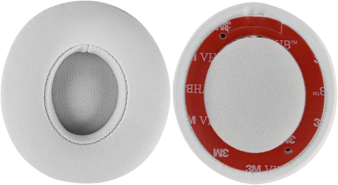 Geekria Replacement Ear Pads for Beats Solo 2 (B0534) & Solo 3 (A1796) Wireless On-Ear Headphones Ear Cushions, Repair Parts (White) - Image 3