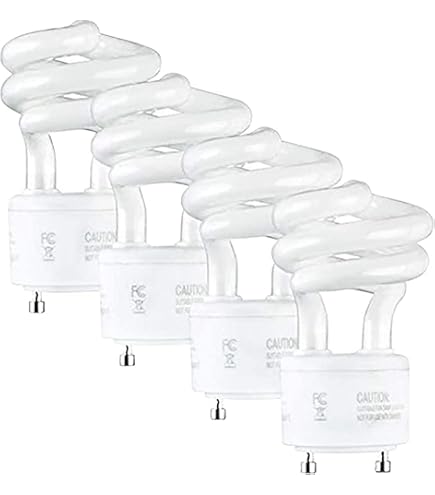 Amgolibi MLS13W GU35 Fluorescent Light Bulbs - 3500K Natural White, 3 Pack For Panasonic VQL5 Exhaust Fans