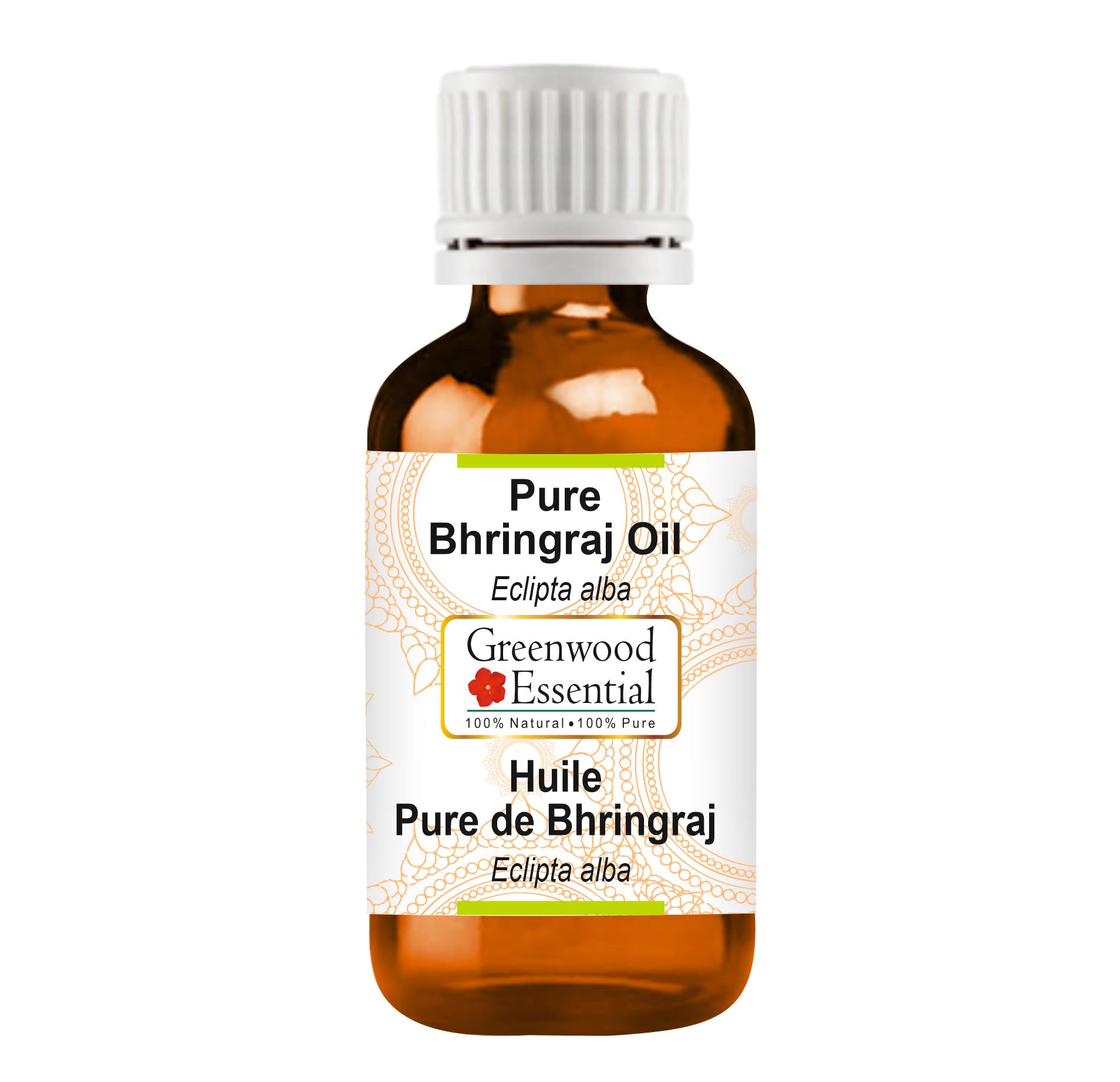 Greenwood Essential Pure Bhringraj Oil (Eclipta alba) Natural Therapeutic Grade 50ml (1.69 oz)