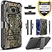 Galaxy S8 Active Case, Circlemalls™ Dual Layers [Combo Holster] and Built-in Kickstand Bundled with [Premium Screen Protector] Hybird Shockproof and Stylus Pen for Samsung Galaxy S8 Active (Camo)