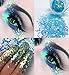 Glitter Tattoo Kit, Nunalisa Gillter Shimmer Body Art 21 Colors Temporary Tattoo Make Up Body Glitter Dust Powder Mermaid Flakes Holographic Nail Sequins for Festival Body Paint Non-toxic