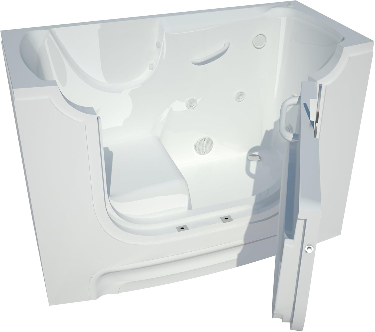 Meditub MT3060WCARWH Wheelchair Accessible 30 by 60 by 42Inch