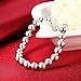 Ingooood Valentines Gifts,925 sterling silver Fashion beads bracelets&bangle forWomen