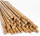 LOIBUYZ Bamboo Canes 5-6ft Heavy Duty Plant Supports for Outdoor Use view 1