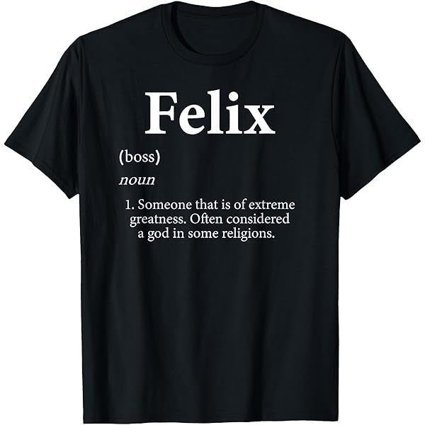 Amazon.com: Felix Definition Funny Personalized Name Costume For
