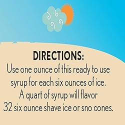 Hypothermias Shaved Ice & Snow Cone Syrup - Quart