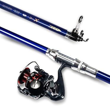 Amazon Lha フライロッド 携帯用望遠鏡の釣ざおの回転リール淡水釣り3 6 M 5 4 M フライロッド フライロッド