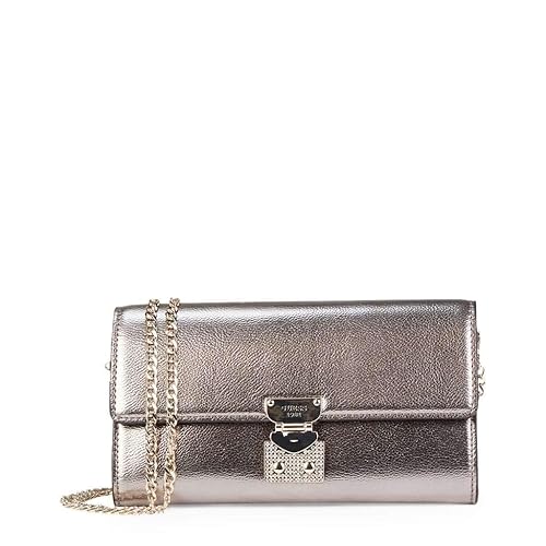 grey designer clutch bag