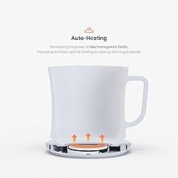hurkins Smug, up to 149℉ Coffee Mug Warmer & Mug