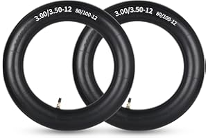 GICOOL 3.00/3.50-12" (80/100-12) Dirt Bike Replacement Inner Tubes, 2 Pack with TR4 Valve Stem, Fits for Honda CRF50/70, Yamaha TTR 90/100, Suzuki DRZ110, Kawasaki KX65/110