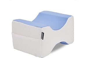 cooloo8 Leg Pillow for Side Sleeping, Knee Pillow for Side Sleepers,Knee Pillow, Sciatica Pain Relief, Smooth Spine Pillow for Sciatica, Back, Hip Pain Relief (Blue)-1PCS