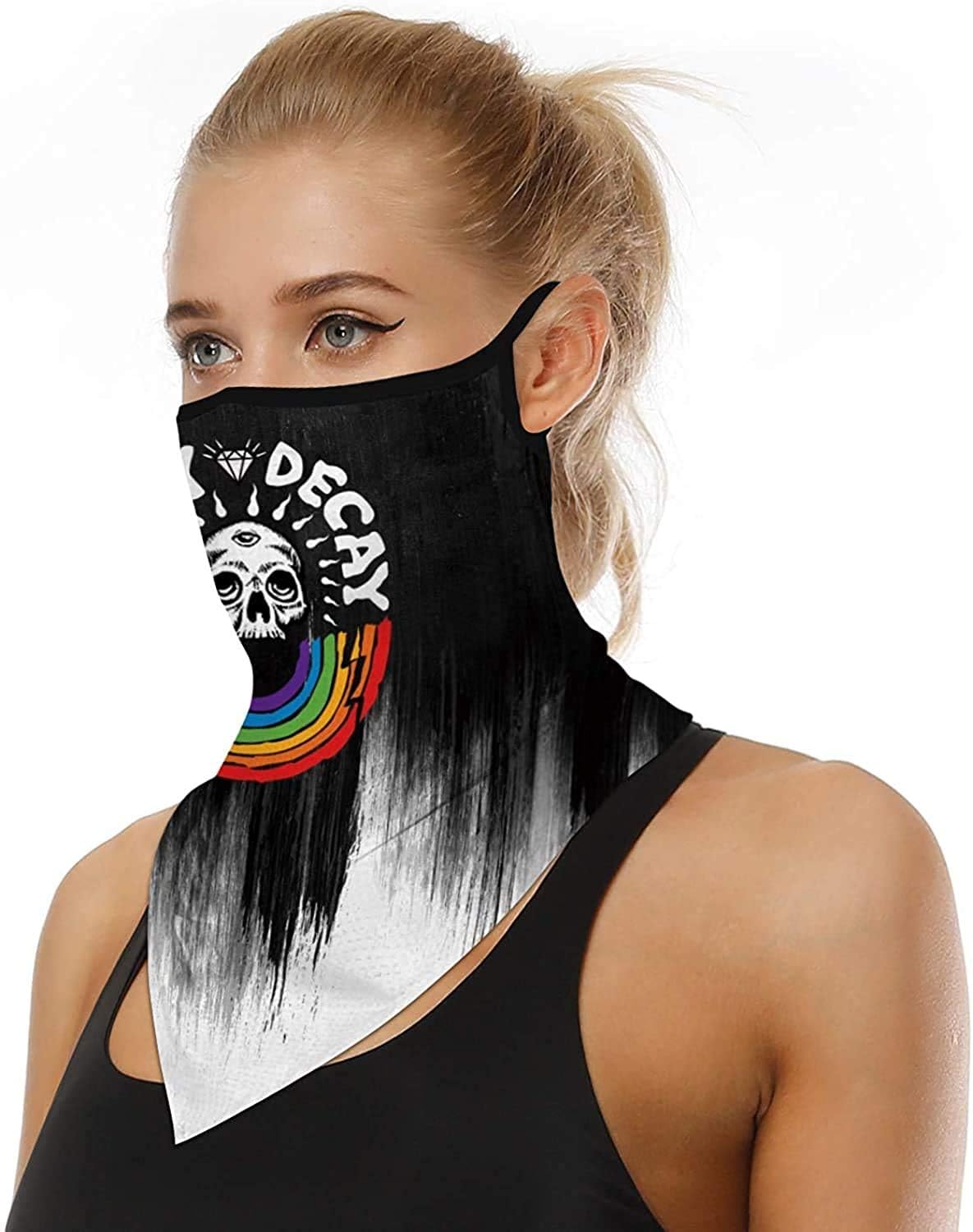ARKIM Unisex Bandana Face Mask Scarf Face Rave Balaclava Neck Gaiters Dust Cloth Washable Wind Motorcycle Mask Women Men